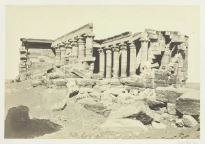 1858 60 Prints: The Temple of Maharaka, Nubia, 1857. Creator: Francis Frith