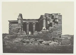Nubia Prints: Temple De Maharakkah (Hiera Sycaminos Des Grecs);Nubie, 1849 / 51, printed 1852