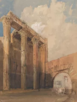Temple of Mars Ultor, Rome, 1840-45. Creator: James Holland