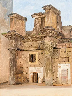 Hansen Constantin Prints: The Temple of Minerva on the the Forum of Nerva in Rome