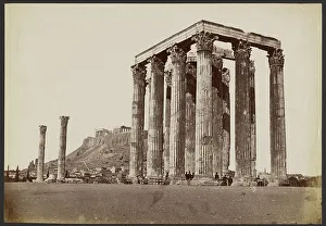 Petros Moraites Prints: Temple of Olympian Zeus, 1860s. Creator: Petros Moraites