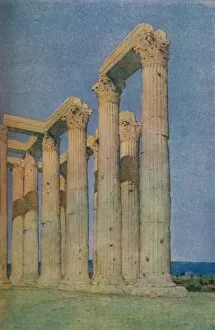 Hodder Stoughton Gallery: The Temple of the Olympian Zeus at Athens, 1913