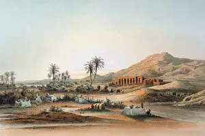 E Weidenbach Gallery: Temple of Seti I at Qurnah, Egypt, 19th century. Artist: E Weidenbach