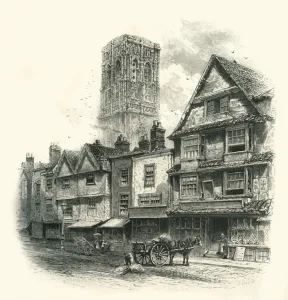 Temple Church Prints: Temple Street, Bristol, c1870