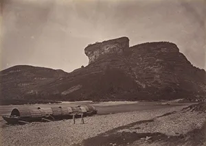 Fong Prints: Temple of Tai-wang at Wu ünear Sing Chang Tea Mart, ca. 1869. Creator: Afong Lai