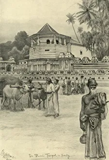 Sri Lankan Gallery: The Temple of the Tooth, Kandy, Ceylon, 1898. Creator: Christian Wilhelm Allers