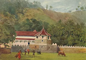 John Murray Prints: The Temple of the Tooth, Kandy - Exterior