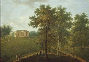 Kurakin Prints: Temple of Truth. View in the Park of Kurakin Estate Nadezhdino