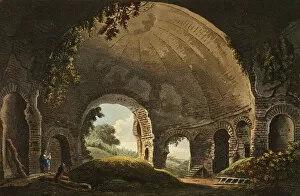 Aquatinthand Coloured Aquatint On Paper Gallery: Temple of Venus, plate thirty-eight from the Ruins of Rome, published February 1, 1798
