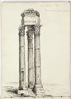 Titus Prints: Temple of Vespasian, Called the Temple of Jupiter Tonans