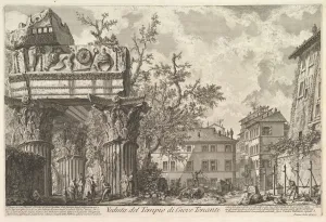 The Temple of Vespasian and Titus (Veduta del Tempio di Giove Tonante), ca. 1756