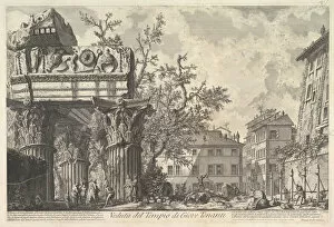 The Temple of Vespian (Veduta del Tempio di giove Tonante), ca. 1756