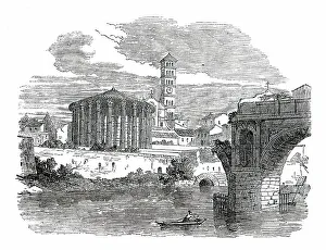 Tiber Prints: Temple of Vesta - Rome, 1850. Creator: Unknown