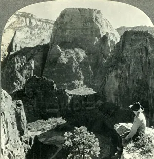 Utah Prints: The Temple of Zion from the West Rim Trail