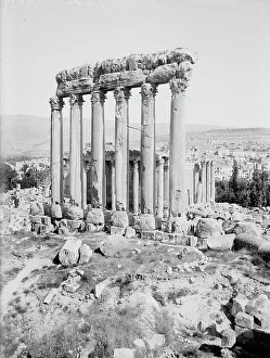 Temple Of Jupiter Prints: Temples of Sun & Jupiter, Baalbek, between c1915 and c1920. Creator: Bain News Service