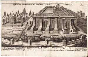 Solomons Temple Prints: De templo Hierosolymitano (Solomons Temple). Artist: Leon, Jacob Judah Aryeh (1603-1675)