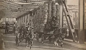 Waterloo Bridge Gallery: The Temporary Bridge, c1925, (1935)