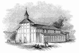 Camden Gallery: Temporary church, Kentish Town, 1844. Creator: Unknown