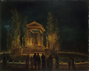 The temporary Mausoleum of Jean-Jacques Rousseau, ca 1794