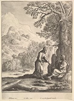 The Temptation, 1625-77. Creator: Wenceslaus Hollar