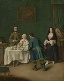 Sex Worker Gallery: The Temptation, 1746. Creator: Pietro Longhi
