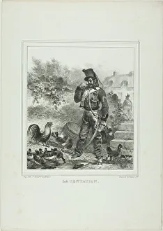 Chick Prints: Temptation, 1833. Creator: Auguste Raffet