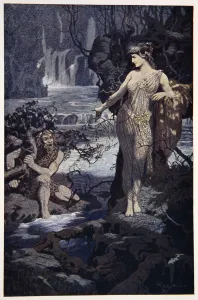 Mackenzie Prints: The Temptation of Ea-Bani, 1915. Artist: Ernest Wellcousins