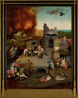 Ascetic Prints: The Temptation of Saint Anthony, c1500. Creator: Bosch, Hieronymus (c. 1450-1516)