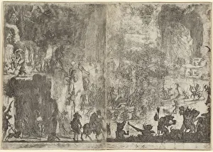 Supernatural Prints: The Temptation of Saint Anthony [first version], c. 1617. Creator: Jacques Callot