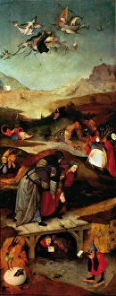 Christian Monk Collection: The Temptation of Saint Anthony (Left wing of a triptych)
