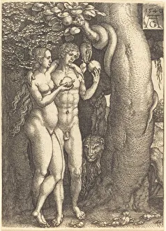 The Temptation by the Snake, 1540. Creator: Heinrich Aldegrever