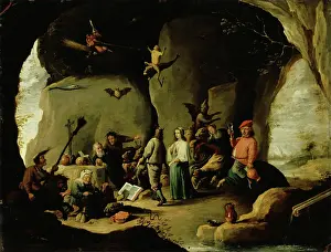 Ascetic Prints: Temptation of St. Anthony, 17th century. Creator: David Teniers II
