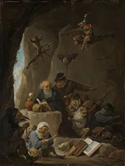 Tempted Prints: The Temptation of St Anthony, c.1645. Creator: David Teniers II