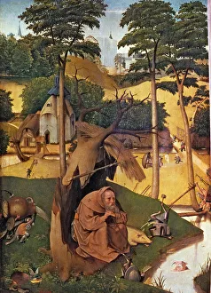 Prado Prints: Temptations of Saint Anthony, by the Bosco