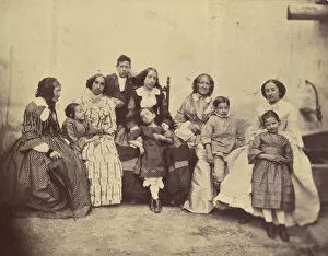 [Ten members of the Antoine family], 1850s-60s. Creator: Franz Antoine