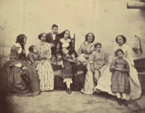 Antoine Franz Gallery: [Ten members of the Antoine family], 1850s-60s. Creator: Franz Antoine