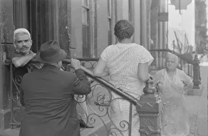 Tenants, 61st Street between 1st and 3rd Avenues, New York, 1938. Creator: Walker Evans