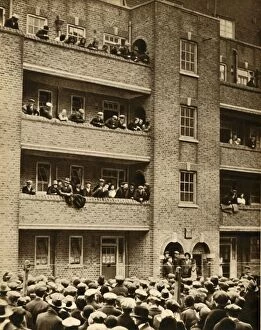 Balconies Gallery: Tenants rent strike, Peckham, south east London, 1931, (1933). Creator: Unknown