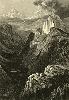 Ca±on Gallery: Tenaya Canon, from Glacier Point, 1872. Creator: John Filmer