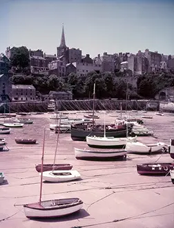 Holiday Prints: Tenby Harbour, Pembrokeshire, c1955. Creator: Arthur Charles Kirby Ware