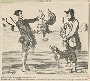 Tenez, je viens de tuer un magnifique... 19th century. Creator: Honore Daumier