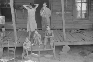 Tengle children, Hale County, Alabama, 1936. Creator: Walker Evans
