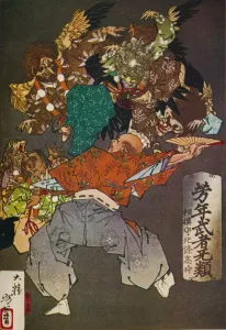 The Tengus, c1880, (1926). Artist: Tsukioka Yoshitoshi
