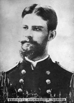 Hobson Prints: Teniente Richmond Pearson Hobson (1870-1937), United States Navy Rear Admiral, c1910
