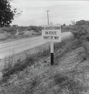 Road Sign Prints: Tennessee highway sign, Cannon County, Tennessee, 1938. Creator: Dorothea Lange