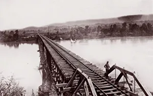 Tennessee River at Bridgeport, ca. 1864. Creator: George N. Barnard
