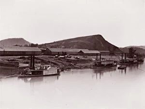Chattanooga Collection: Tennessee River at Chattanooga (81 Lookout Mountain Spur), ca. 1864. Creator: George N