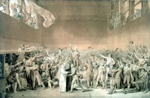 Front View Prints: Tennis Court Oath, June 20 1789, Paris (1791). Artist: Jacques-Louis David