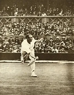 Fred Prints: Tennis match on Centre Court at Wimbledon, c1930s, (1935). Creator: Unknown