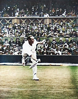 Fred Prints: Tennis match on Centre Court at Wimbledon, c1930s, (1935). Creator: Unknown
